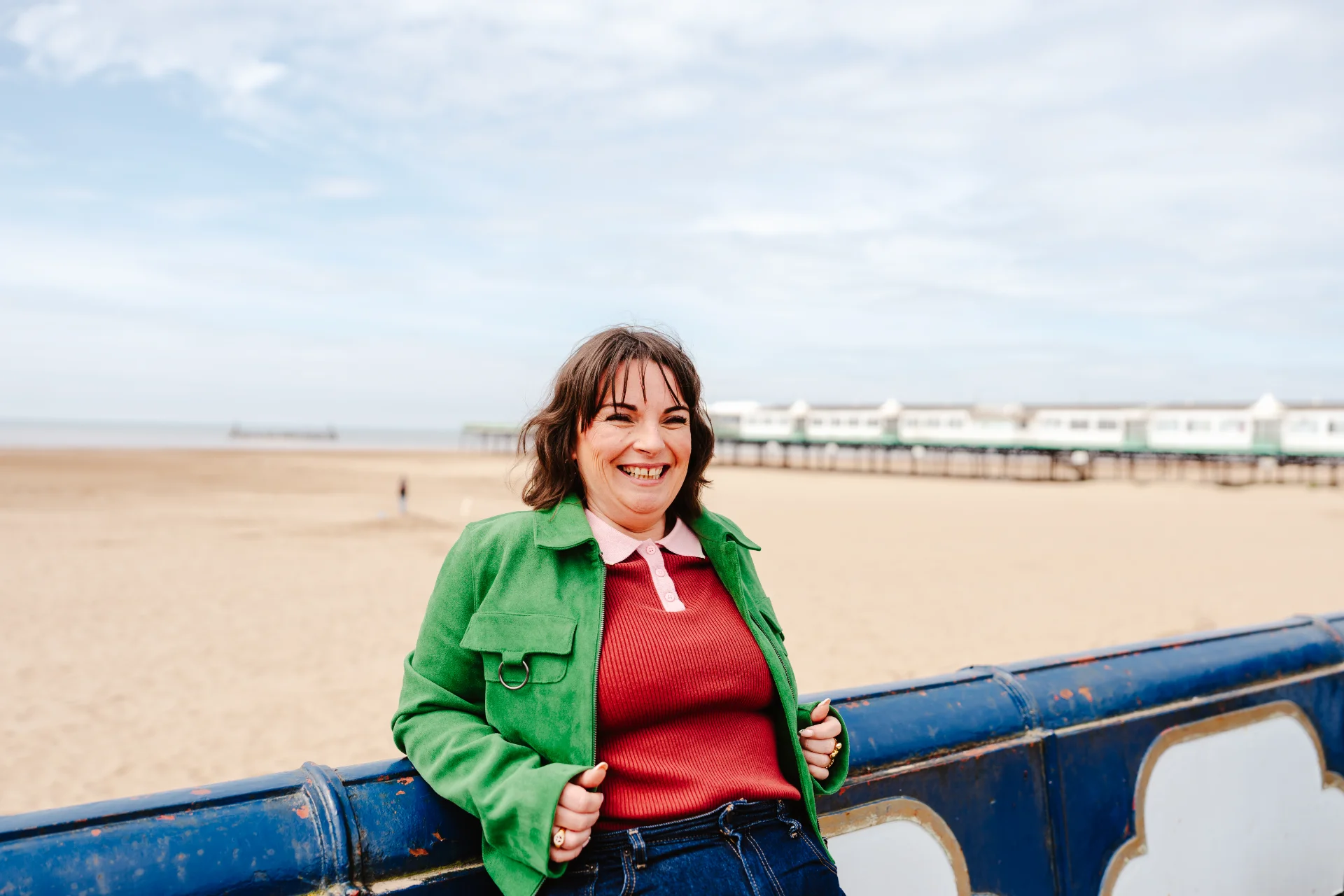 Hannah McLachlan beside the coast