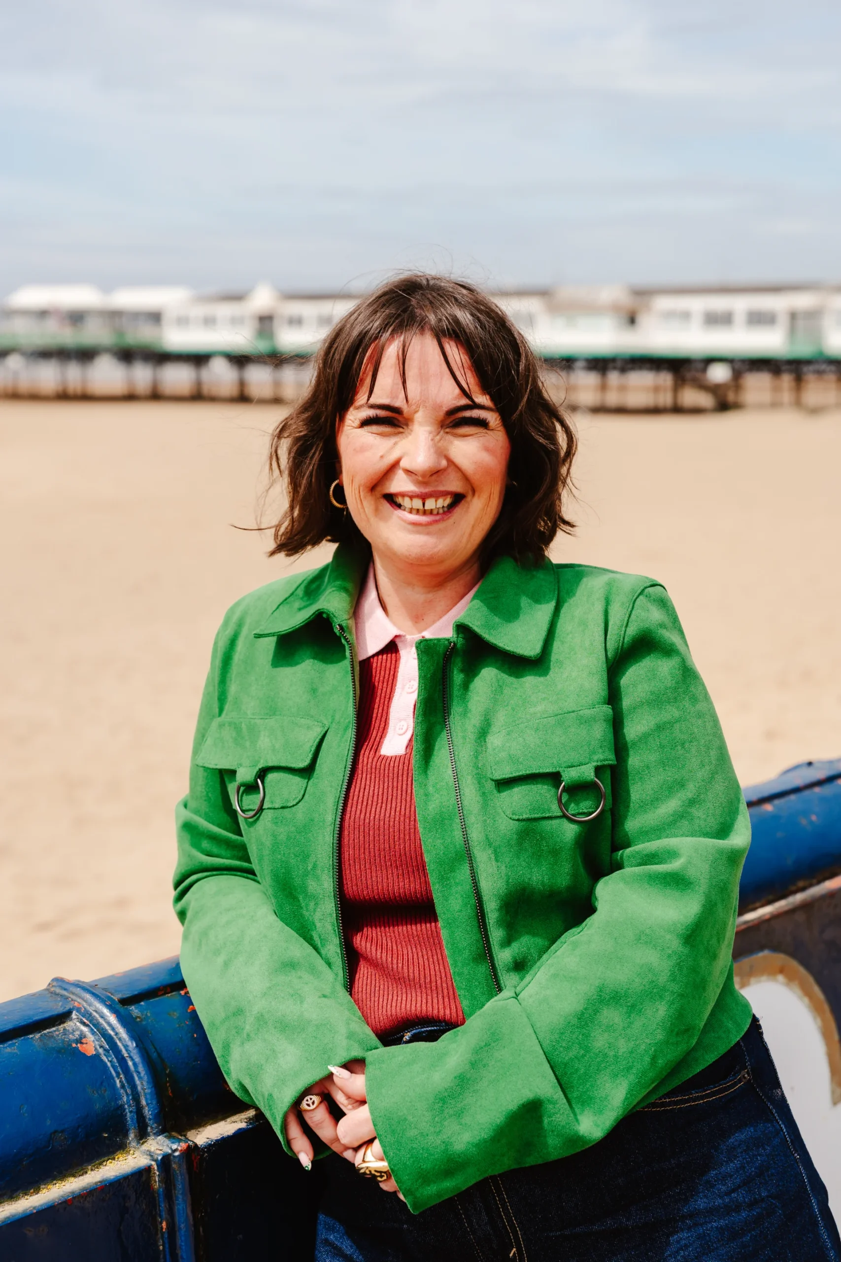 Hannah McLachlan smiling beside the coast
